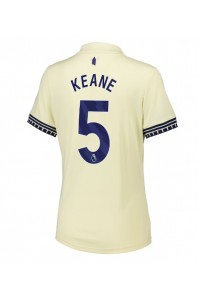 Everton Michael Keane #5 Jalkapallovaatteet Naisten Vieraspaita 2025-26 Lyhythihainen